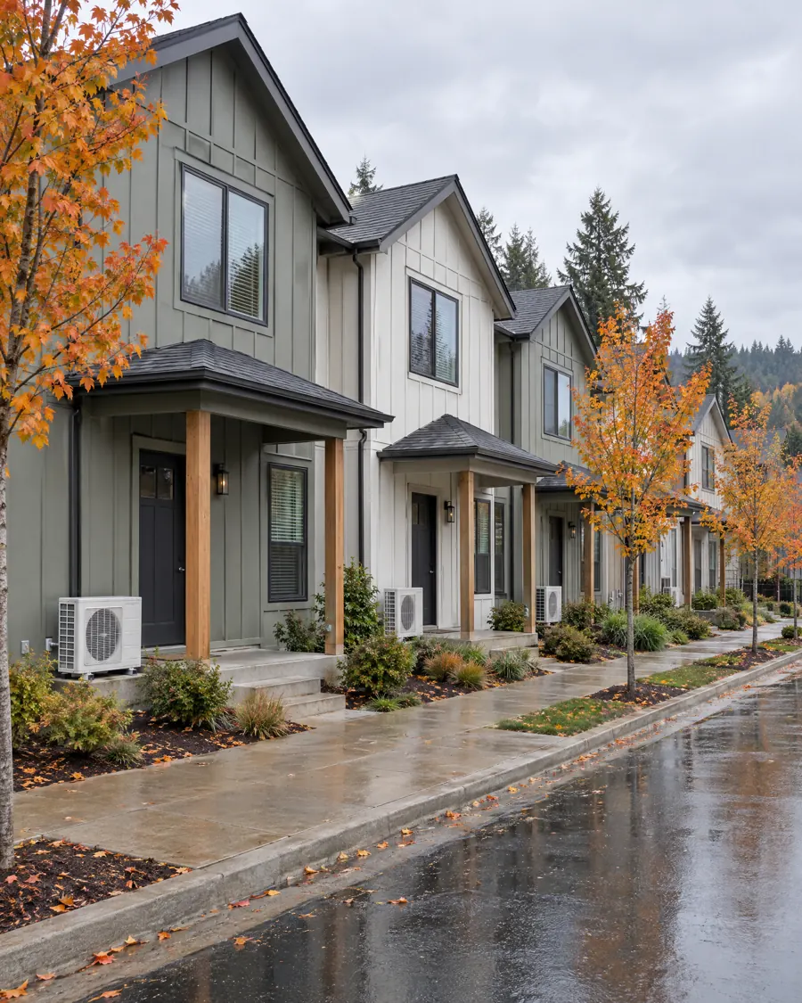 Oregon townhome rentals with heat pump units